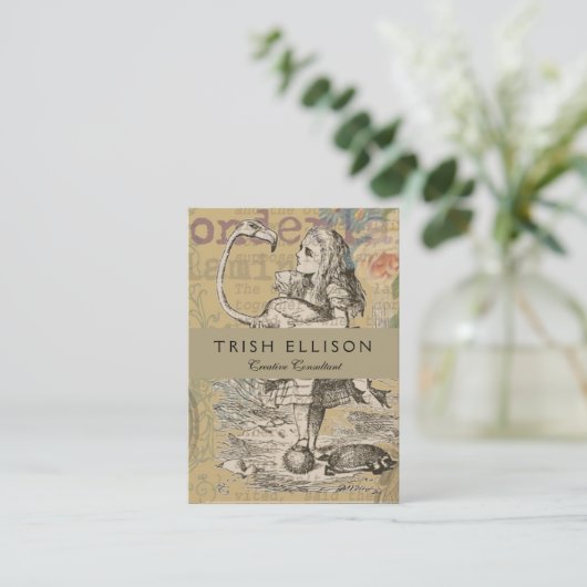 アリスインワンダーランドフラミンゴクラシック 名刺 (スタンド正面)