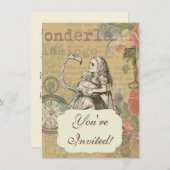 アリスインワンダーランドフラミンゴクラシック 招待状 (正面/裏面)