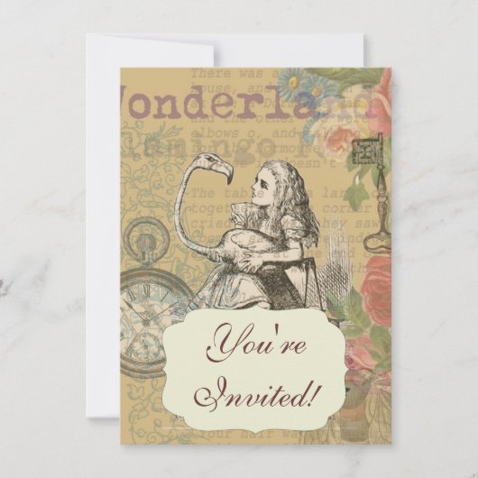 アリスインワンダーランドフラミンゴクラシック 招待状 (正面)