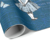 アリスインワンダーランドフローラブルーラッピング紙 ラッピングペーパー (ロールコーナー)