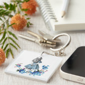 アリスインワンダーランドフローラベビーキーチェーン キーホルダー (正面右)