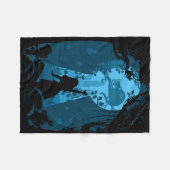 アリスインワンダーランドブックラバーブランケット フリースブランケット (正面(横))