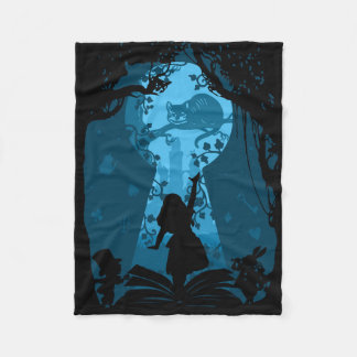 アリスインワンダーランドブックラバーブランケット フリースブランケット