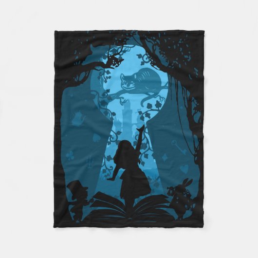 アリスインワンダーランドブックラバーブランケット フリースブランケット (正面)
