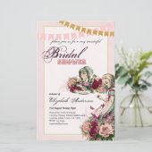 アリスインワンダーランドブライダルシャワーティーパーティー招待状 (スタンド正面)