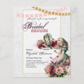 アリスインワンダーランドブライダルシャワーティーパーティー招待状 (正面)