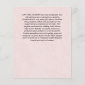 アリスインワンダーランドブライダルシャワーティーパーティー招待状 (裏面)