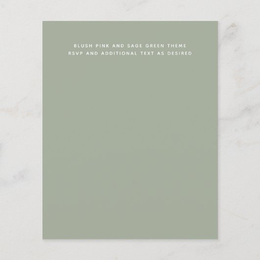 アリスインワンダーランドブライダルシャワーティーパーティー招待状 (裏面)