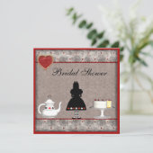 アリスインワンダーランドブライダルシャワーティーパーティー招待状 招待状 (スタンド正面)