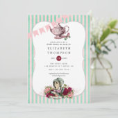 アリスインワンダーランドブライダルシャワーティーパーティー 招待状 (スタンド正面)