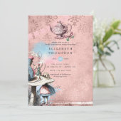 アリスインワンダーランドブライダルシャワーティーパーティー 招待状 (スタンド正面)