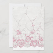 アリスインワンダーランドブライダルシャワーティーパーティー 招待状 (裏面)