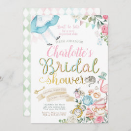 アリスインワンダーランドブライダルシャワー 招待状