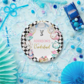 アリスインワンダーランドブラックダイヤモンド誕生日プレート ペーパープレート (パーティー)