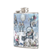 アリスインワンダーランドブルーアイスデザイン フラスク (左)