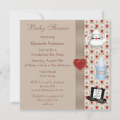 アリスインワンダーランドベビーシャワーティーパーティー招待状 招待状 (裏面)