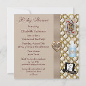 アリスインワンダーランドベビーシャワーティーパーティー招待状 招待状 (裏面)