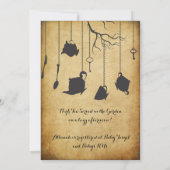 アリスインワンダーランドベビーシャワーティーパーティー 招待状 (裏面)