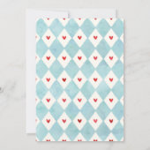 アリスインワンダーランドベビーシャワー招待状 招待状 (裏面)