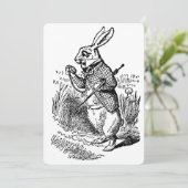 アリスインワンダーランドホワイトラビットウォッチ招待状 招待状 (スタンド正面)