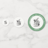 アリスインワンダーランドホワイトラビットヘラルド誕生日 コンフェッティ (裏面)