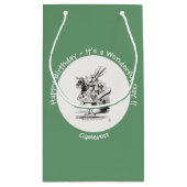 アリスインワンダーランドホワイトラビットヘラルド誕生日 スモールペーパーバッグ (裏面)