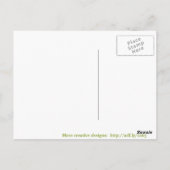 アリスインワンダーランドホワイトラビットヴィンテージ ポストカード (裏面)