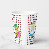 アリスインワンダーランドレッドブラック子供の誕生日パーティー 紙コップ (右)