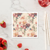 アリスインワンダーランドヴィンテージガーデンフラワーナプキン スタンダードカクテルナプキン (インサイチュ)