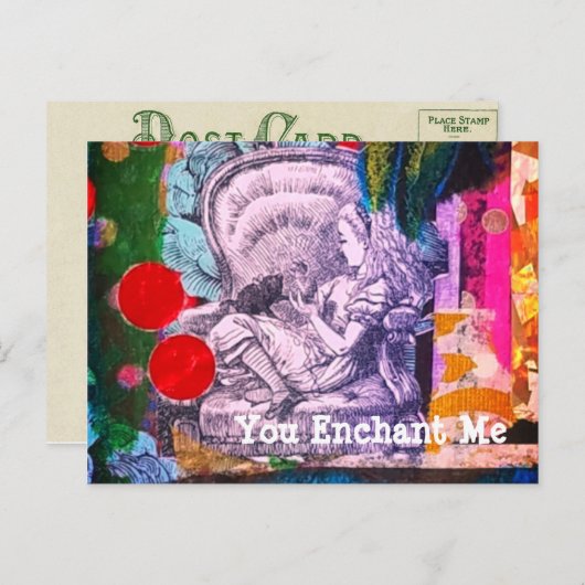 アリスインワンダーランドヴィンテージスタイルはがき ポストカード (正面/裏面)