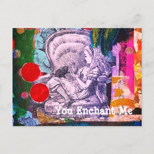 アリスインワンダーランドヴィンテージスタイルはがき ポストカード (正面)