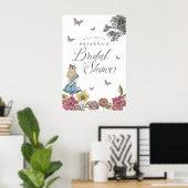 アリスインワンダーランドヴィンテージストーリーブライダルシャワー ポスター (ホームオフィス)