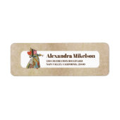 アリスインワンダーランドヴィンテージストーリーブライダルシャワー ラベル (正面)