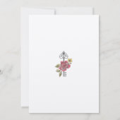 アリスインワンダーランドヴィンテージストーリーブライダルシャワー 招待状 (裏面)