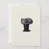 アリスインワンダーランドヴィンテージ紙カットアウト 招待状 (裏面)