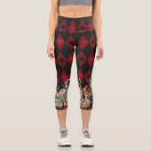 アリスインワンダーランド不機嫌チェシャーキャット カプリレギンス (正面)