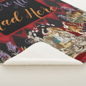 アリスインワンダーランド不機嫌チェシャーキャット シェルパブランケット (3/4)