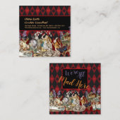 アリスインワンダーランド不機嫌チェシャーキャット スクエア名刺 (正面/裏面)