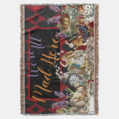 アリスインワンダーランド不機嫌チェシャーキャット スローブランケット (正面縦)