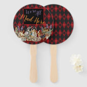 アリスインワンダーランド不機嫌チェシャーキャット ハンドファン (正面&裏面)