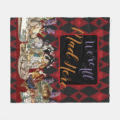 アリスインワンダーランド不機嫌チェシャーキャット フリースブランケット (正面(横))