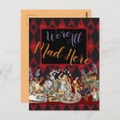 アリスインワンダーランド不機嫌チェシャーキャット ポストカード (正面/裏面)