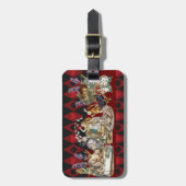 アリスインワンダーランド不機嫌チェシャーキャット ラゲッジタグ (正面縦)