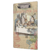 アリスインワンダーランド不機嫌ティーパーティーアート クリップボード (左)