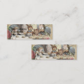 アリスインワンダーランド不機嫌ティーパーティーアート スキニー名刺 (正面/裏面)