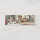 アリスインワンダーランド不機嫌ティーパーティーアート スキニー名刺 (裏面)