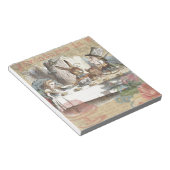 アリスインワンダーランド不機嫌ティーパーティーアート ノートパッド (アングル)