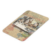 アリスインワンダーランド不機嫌ティーパーティーアート マグネット (左側)