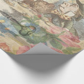 アリスインワンダーランド不機嫌ティーパーティーアート ラッピングペーパー (角)