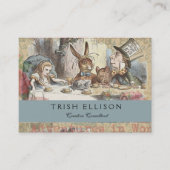 アリスインワンダーランド不機嫌ティーパーティーアート 名刺 (正面)